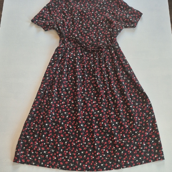 Floral Black Maxi Dress Size 12 Petite - Picture 6 of 8